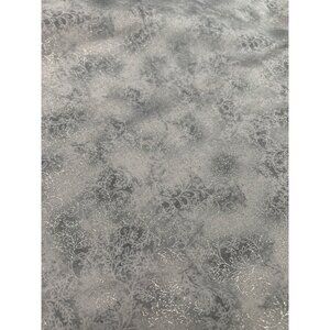 Legacy Studio 1848 Gilded Leaves 1 Yard Cotton Fabric Silver & White Quilting